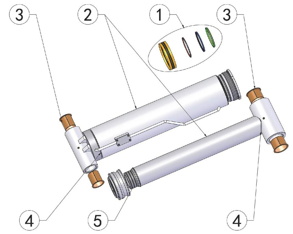Hydraulische cilinder 2 (18) van bouwmachines