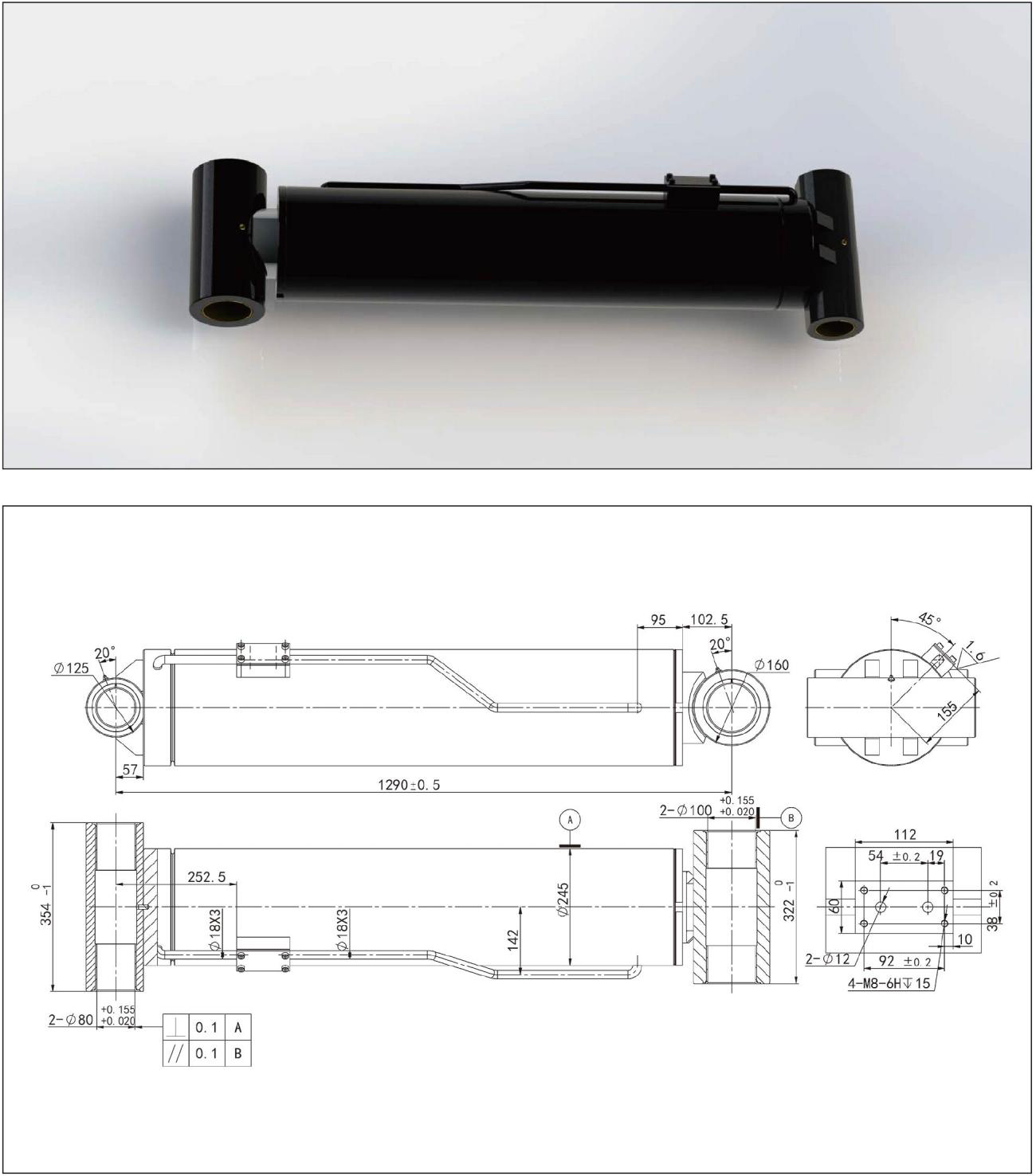 Hydraulische cilinder 2 (19) van bouwmachines