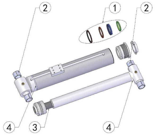 Hydraulikzylinder 2 (5) einer Baumaschine